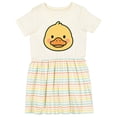 thumbnail image 1 of Inktastic Cute Duck Face Girls Toddler Dress, 1 of 5