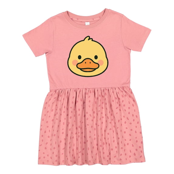 Inktastic Cute Duck Face Girls Toddler Dress