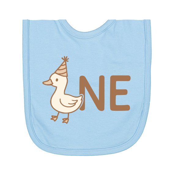 Inktastic Cute Duck First Birthday Newborn Bib