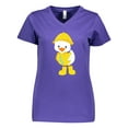 thumbnail image 1 of Inktastic Cute Duck In Yellow Raincoat And Boots, Baby Duck Women's V-Neck T-Shirt, 1 of 5