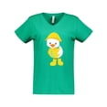 thumbnail image 1 of Inktastic Cute Duck In Yellow Raincoat And Boots, Baby Duck Women's V-Neck T-Shirt, 1 of 5