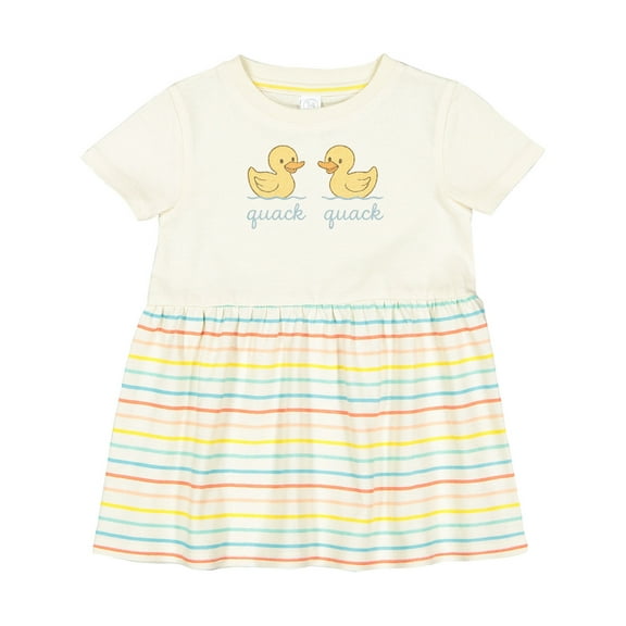 Inktastic Cute Duck Quack Design for Kids Girls Baby Dress