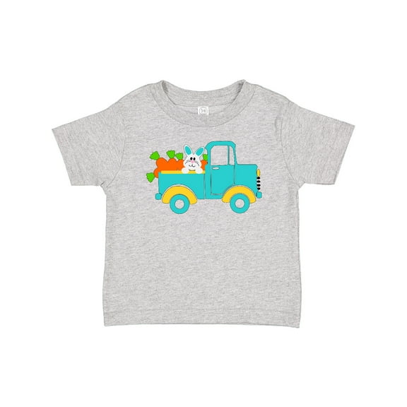 Inktastic Cute Easter Bunny in Blue Truck with Carrots Boys or Girls Baby T-Shirt
