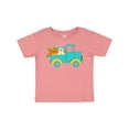 thumbnail image 1 of Inktastic Cute Easter Bunny in Blue Truck with Carrots Boys or Girls Baby T-Shirt, 1 of 5