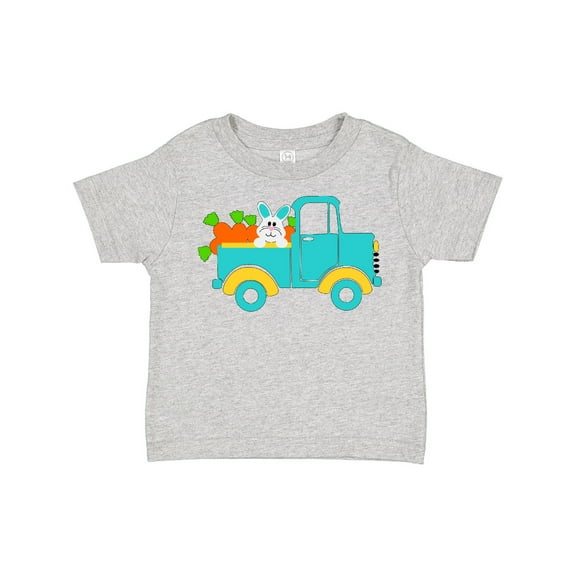 Inktastic Cute Easter Bunny in Blue Truck with Carrots Boys or Girls Toddler T-Shirt