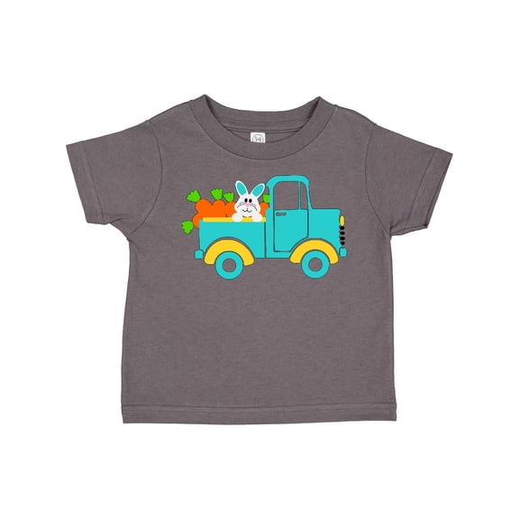 Inktastic Cute Easter Bunny in Blue Truck with Carrots Boys or Girls Toddler T-Shirt