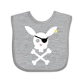 thumbnail image 1 of Inktastic Cute Easter Pirate Bunny with Eyepatch and Earring Boys or Girls Baby Bib, 1 of 4