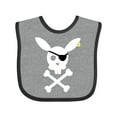 thumbnail image 1 of Inktastic Cute Easter Pirate Bunny with Eyepatch and Earring Boys or Girls Baby Bib, 1 of 4