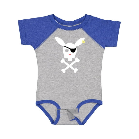 Inktastic Cute Easter Pirate Bunny with Eyepatch and Earring Boys or Girls Baby Bodysuit