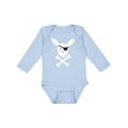 thumbnail image 1 of Inktastic Cute Easter Pirate Bunny with Eyepatch and Earring Boys or Girls Long Sleeve Baby Bodysuit, 1 of 5