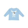 thumbnail image 1 of Inktastic Cute Easter Pirate Bunny with Eyepatch and Earring Boys or Girls Long Sleeve Toddler T-Shirt, 1 of 5