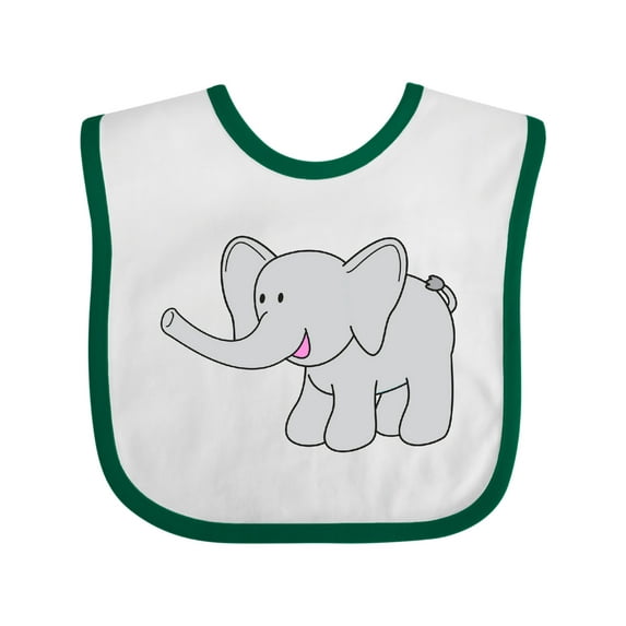 Inktastic Cute Elephant Boys or Girls Baby Bib