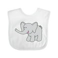 thumbnail image 1 of Inktastic Cute Elephant Boys or Girls Baby Bib, 1 of 4
