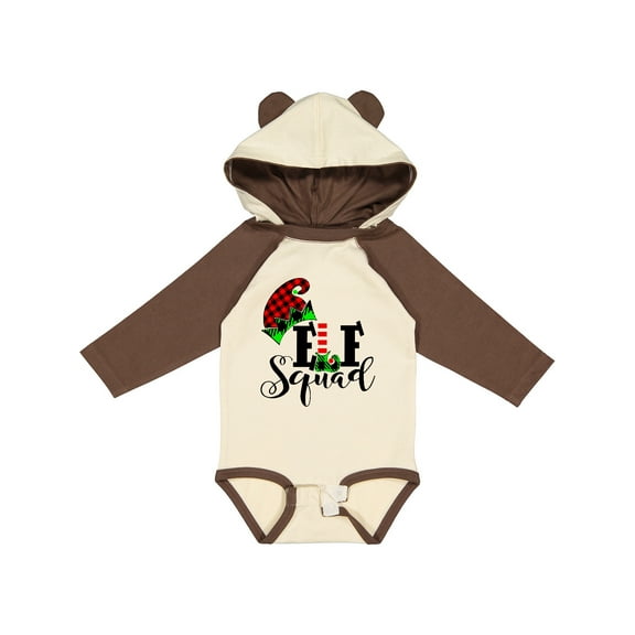 Inktastic Cute Elf Squad Boys or Girls Long Sleeve Baby Bodysuit