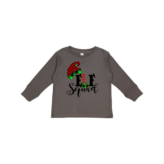 Inktastic Cute Elf Squad Boys or Girls Long Sleeve Toddler T-Shirt