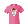 thumbnail image 1 of Inktastic Cute Fairy, Brown Hair, Fairy Sitting On Mushroom Youth T-Shirt, 1 of 5