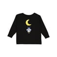 thumbnail image 1 of Inktastic Cute Fairy, Fairy On The Moon, Fairy On A Swing Girls Long Sleeve Toddler T-Shirt, 1 of 5