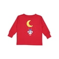 thumbnail image 1 of Inktastic Cute Fairy, Fairy On The Moon, Fairy On A Swing Girls Long Sleeve Toddler T-Shirt, 1 of 5