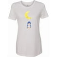 thumbnail image 1 of Inktastic Stardust Fairy, Cute Fairy, Fairy on a Swing, Moon Women's T-Shirt, 1 of 5