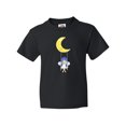 thumbnail image 1 of Inktastic Cute Fairy, Fairy On The Moon, Fairy On A Swing Youth T-Shirt, 1 of 5