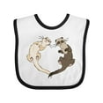 thumbnail image 1 of Inktastic Cute Ferret Heart Boys or Girls Baby Bib, 1 of 4