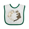 thumbnail image 1 of Inktastic Cute Ferret Heart Boys or Girls Baby Bib, 1 of 4