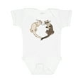 thumbnail image 1 of Inktastic Cute Ferret Heart Boys or Girls Baby Bodysuit, 1 of 5