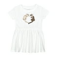 thumbnail image 1 of Inktastic Cute Ferret Heart Girls Baby Dress, 1 of 5