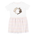thumbnail image 1 of Inktastic Cute Ferret Heart Girls Toddler Dress, 1 of 5
