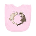 thumbnail image 1 of Inktastic Cute Ferret Heart Newborn Bib, 1 of 3