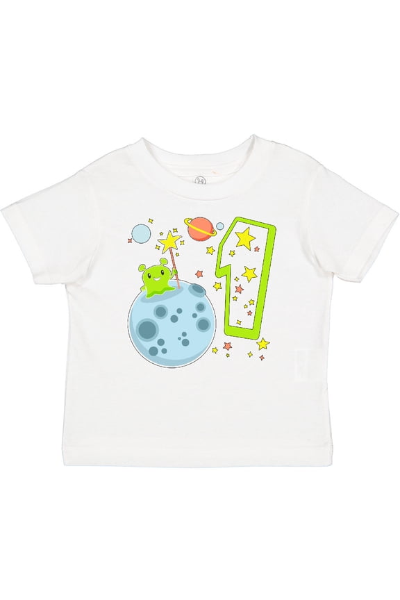 Cute First Birthday Alien in Space Boys or Girls Baby T-Shirt