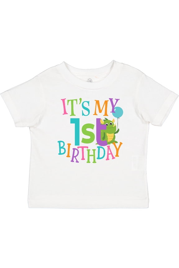 Cute First Birthday Monster 1 Year Old Boys or Girls Baby T-Shirt