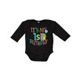 thumbnail image 1 of Inktastic Cute First Birthday Monster 1 Year Old Boys or Girls Long Sleeve Baby Bodysuit, 1 of 5