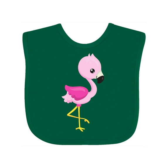 Inktastic Cute Flamingo, Baby Flamingo, Pink Flamingo, Bird Girls Baby Bib