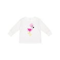 thumbnail image 1 of Inktastic Cute Flamingo, Baby Flamingo, Pink Flamingo, Bird Girls Long Sleeve Toddler T-Shirt, 1 of 5