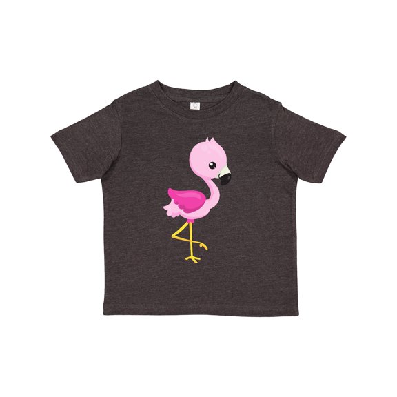 Inktastic Cute Flamingo, Baby Flamingo, Pink Flamingo, Bird Girls Toddler T-Shirt