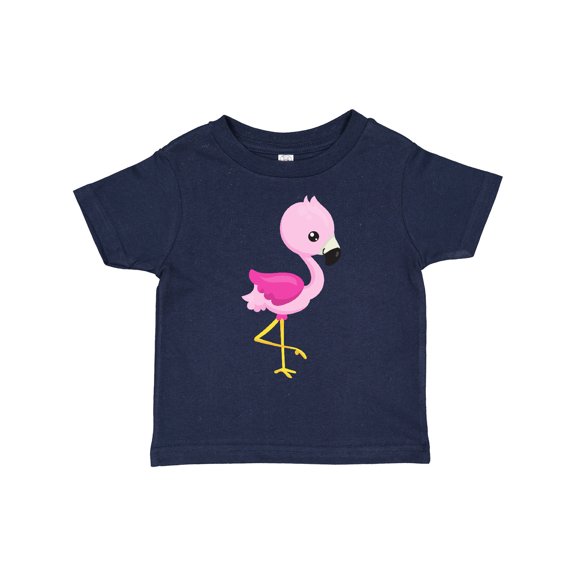 Inktastic Cute Flamingo, Baby Flamingo, Pink Flamingo, Bird Girls Toddler T-Shirt