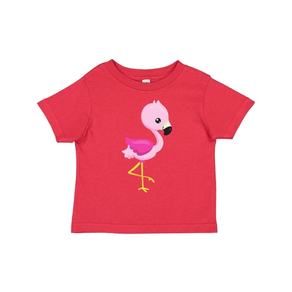 Inktastic Cute Flamingo, Baby Flamingo, Pink Flamingo, Bird Girls Toddler T-Shirt
