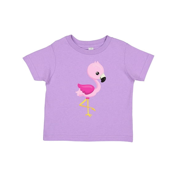 Inktastic Cute Flamingo, Baby Flamingo, Pink Flamingo, Bird Girls Toddler T-Shirt