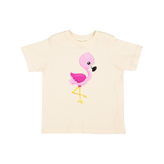 Inktastic Cute Flamingo, Baby Flamingo, Pink Flamingo, Bird Girls Toddler T-Shirt