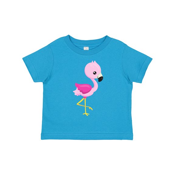 Inktastic Cute Flamingo, Baby Flamingo, Pink Flamingo, Bird Girls Toddler T-Shirt
