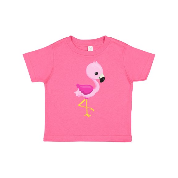Inktastic Cute Flamingo, Baby Flamingo, Pink Flamingo, Bird Girls Toddler T-Shirt