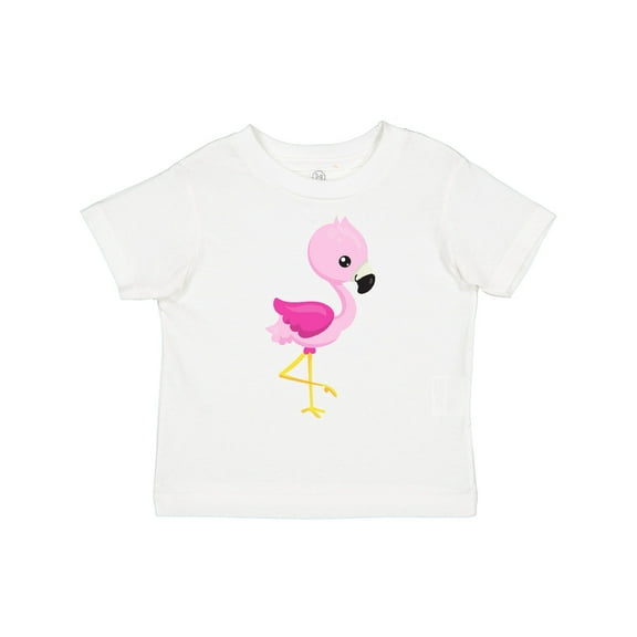 Inktastic Cute Flamingo, Baby Flamingo, Pink Flamingo, Bird Girls Toddler T-Shirt