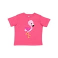 thumbnail image 1 of Inktastic Cute Flamingo, Baby Flamingo, Pink Flamingo, Bird Girls Toddler T-Shirt, 1 of 5