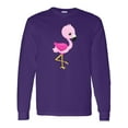 thumbnail image 1 of Inktastic Cute Pink Baby Flamingo Long Sleeve T-Shirt, 1 of 5