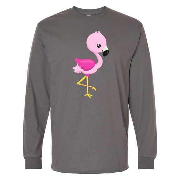 Inktastic Cute Pink Baby Flamingo Long Sleeve T-Shirt