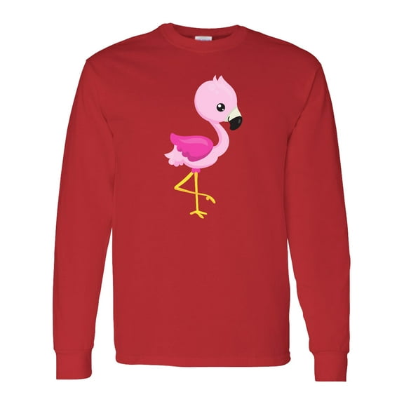 Inktastic Cute Pink Baby Flamingo Long Sleeve T-Shirt