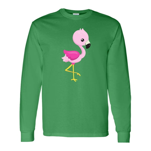 Inktastic Cute Pink Baby Flamingo Long Sleeve T-Shirt