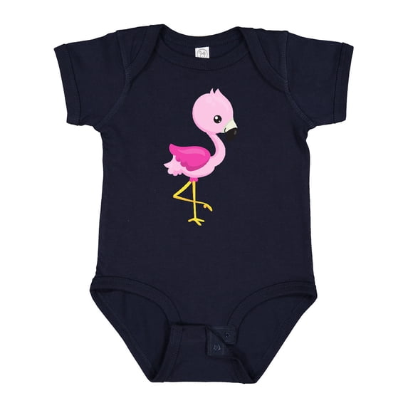 Inktastic Cute Flamingo, Baby Flamingo, Pink Flamingo Girls Baby Bodysuit