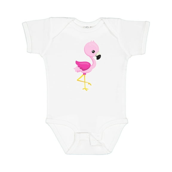 Inktastic Cute Flamingo, Baby Flamingo, Pink Flamingo Girls Baby Bodysuit